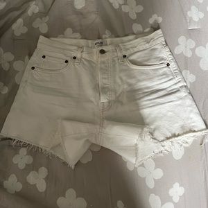 Agolde Parker Long White Shorts New Without Tags